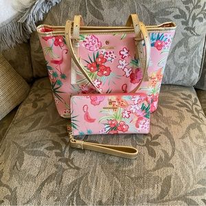Spartina 449 tote & matching wallet